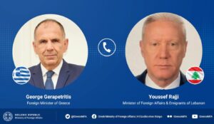 Greek foreign minister holds talks with Lebanon counterpart