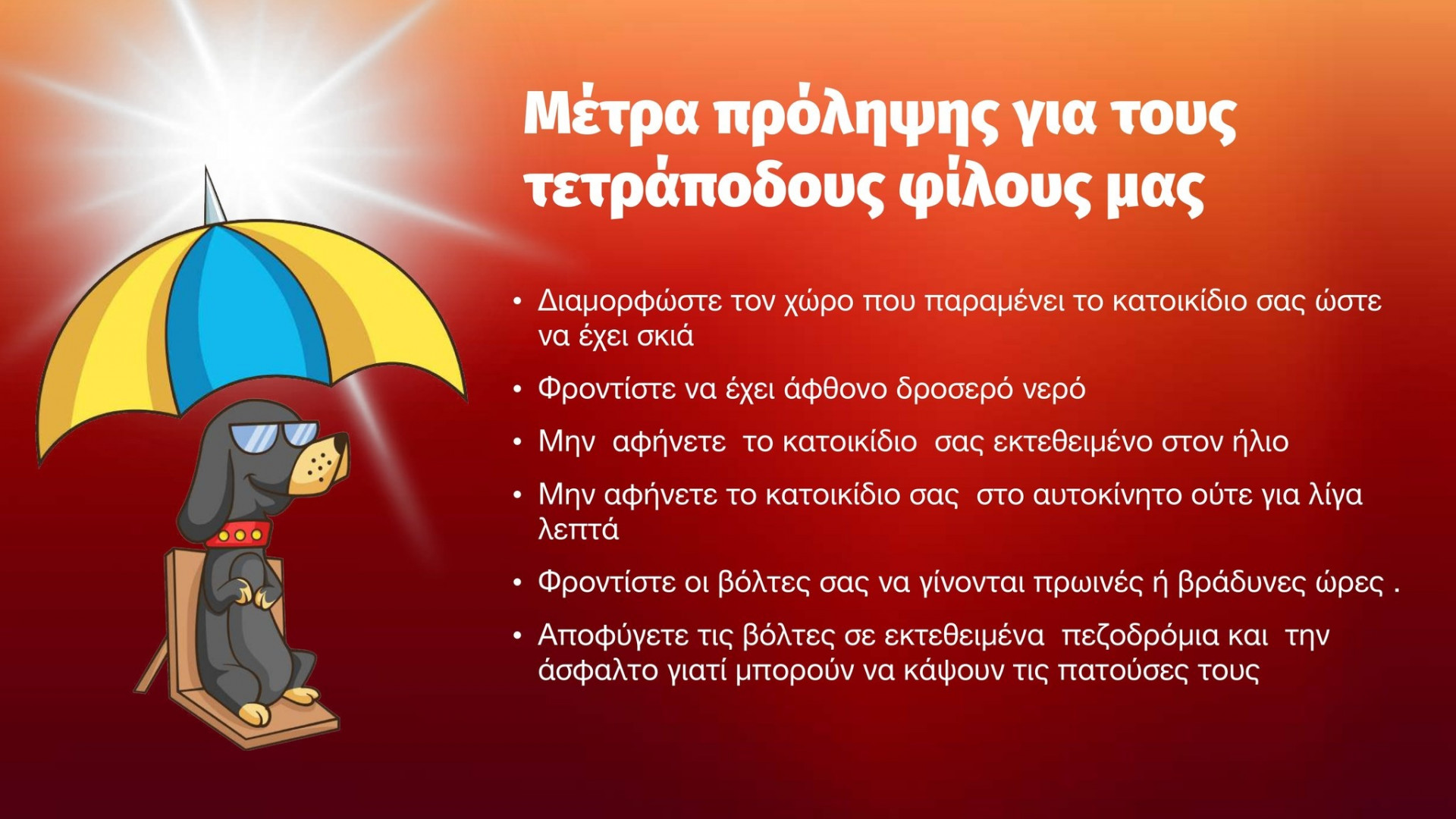 10 Greek Red Cross guidelines for heat wave protection