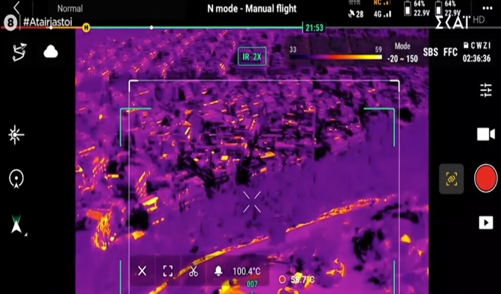 Athens extreme heat wave: Thermal cameras record 100°C on rooftops