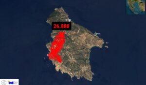 Satellite images reveal massive destruction from wildfires in Greece
