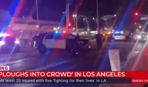Los Angeles: Car plows into pedestrians, dozens injured