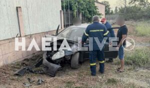 Lechaina: 22-year-old in critical condition after car crash – One arrest