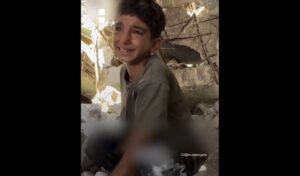 Gaza: Heartbreaking boy searches rubble for grandparents – “They’re here…”