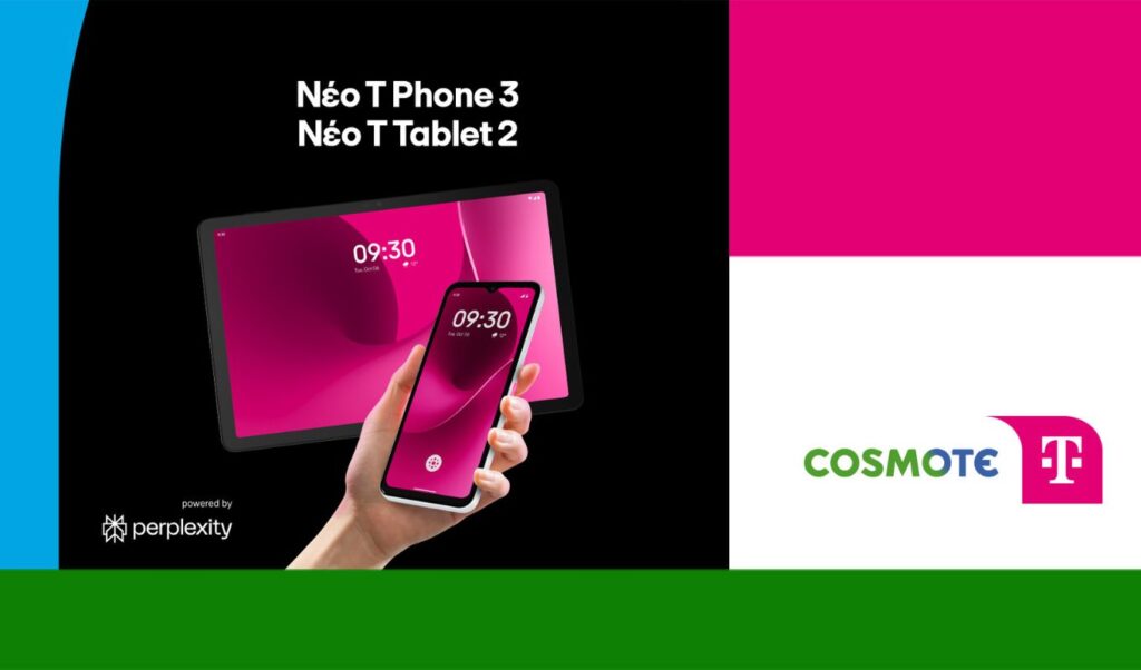 COSMOTE TELEKOM brings AI-powered T Phone 3 and T Tablet 2 to Greece