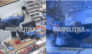 Athens knife robber caught on camera in shocking store raids