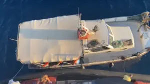 Ferry passengers evacuated safely after running aground in Greece