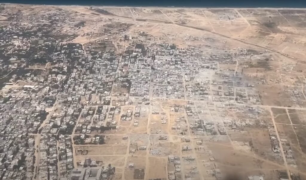 Guardian video shows Gaza from above like ruins of ancient civilization
