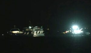 Ferry boat successfully refloated after running aground in Greece