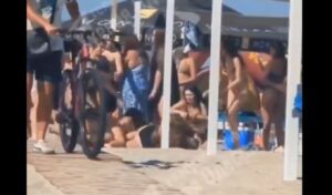 Odessa beach brawl erupts over Russian music: Women fight in bikinis