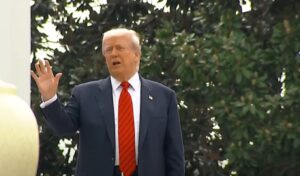 Trump inspects $200M White House ballroom construction from rooftop