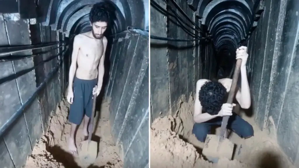 Hamas releases horrific video showing Israeli hostage digging his own grave in Gaza tunnel