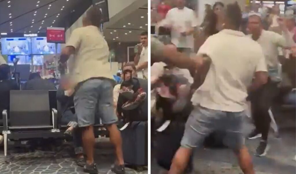 Man slaps woman at Colombia airport over seat dispute – Video