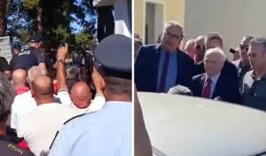Greek deputy minister booed by angry farmers in Serres