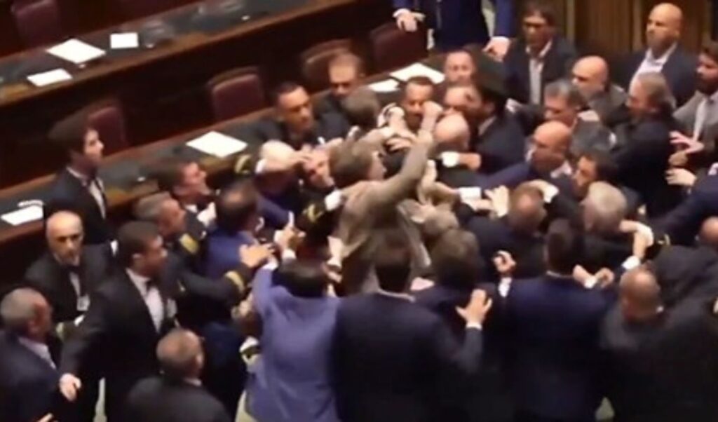 Italy Parliament brawl erupts over judicial reform vote