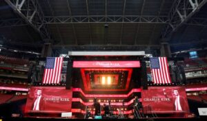 Charlie Kirk’s final farewell: Trump, Vance and Musk attend packed State Farm Stadium memorial service