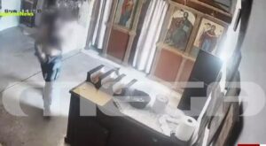 Masked burglar fails to steal church donation box in Crete