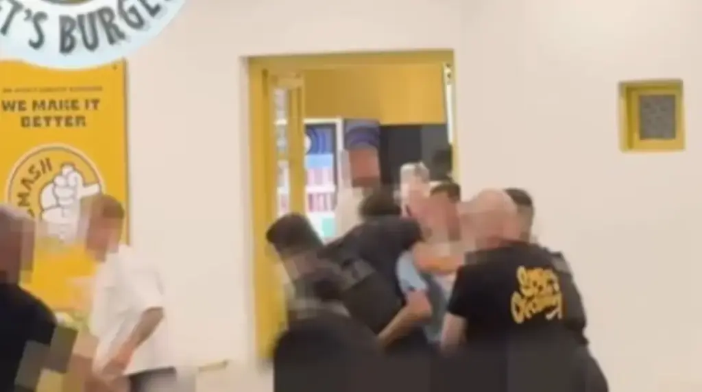 Chaos in Mykonos: Wild clash between police and tourists outside restaurant