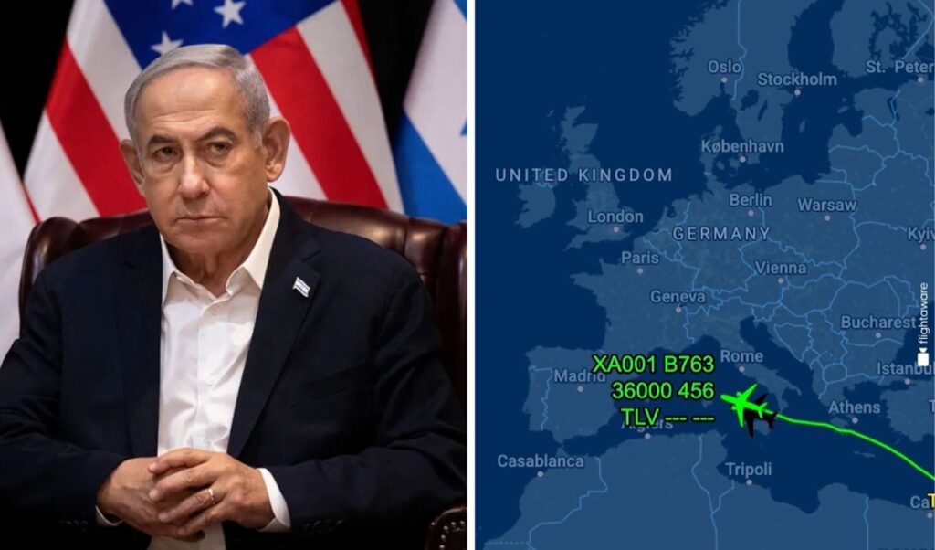 Netanyahu’s flight to US goes viral: avoided countries to escape arrest