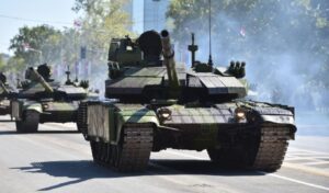 Serbia showcases Russian, Chinese and Israeli weapons in Belgrade military parade amid student protests