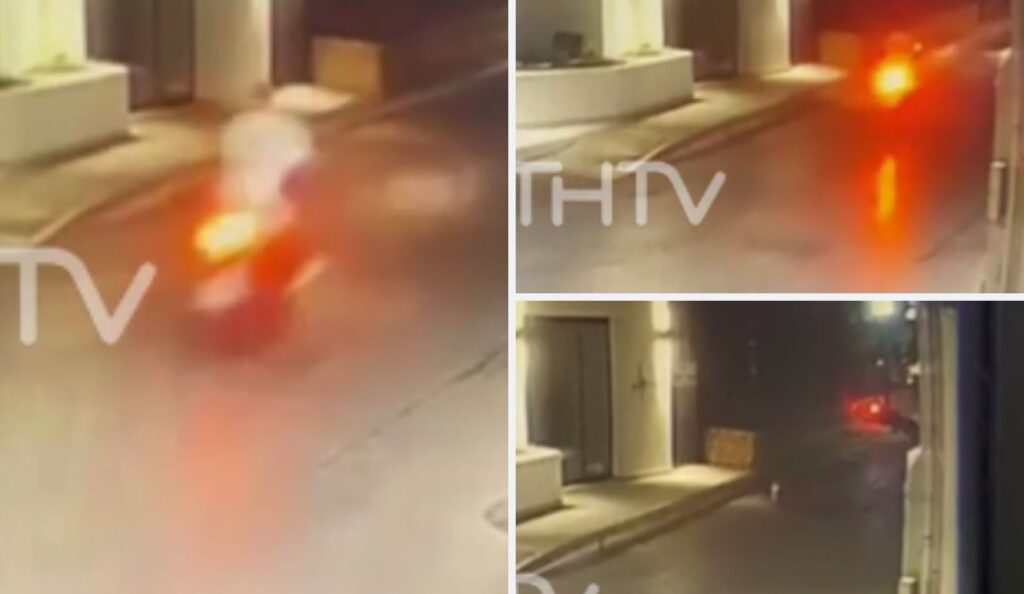 Fatal crash in Crete: Shocking moment vehicle collides with motorcycle