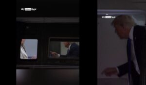 Trump and Melania caught in heated airplane argument on camera