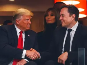 Trump-Musk handshake and brief chat at Charlie Kirk memorial