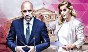 Greek parliament turns into boxing ring as MP threatens violence