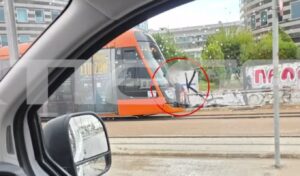 Dangerous challenge by minors: Hanging onto moving trains and trams