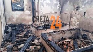 Crete: Forgotten candle destroys two apartments in Lenta fire