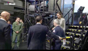 Kate Middleton masters stiletto heels in RAF Typhoon simulator