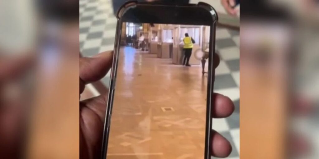 Louvre heist caught on video: Thief uses saw to break display case