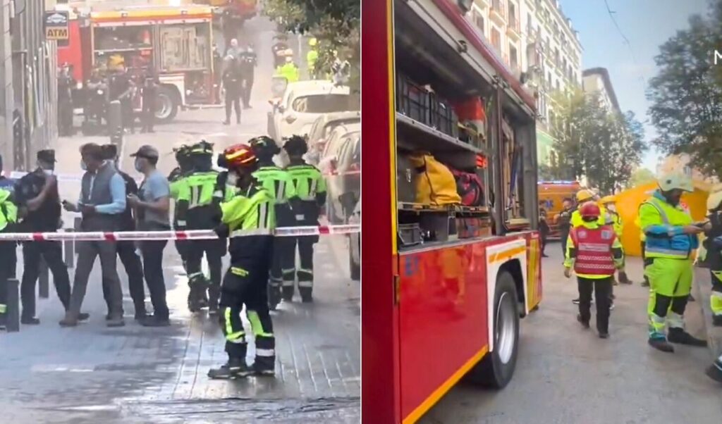 Madrid building collapse leaves 10 injured, 4 missing workers