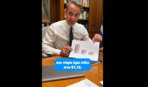 Mitsotakis announces heating oil price drop to €1.10 per liter