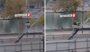 Dramatic escape of Louvre Museum burglars caught on video