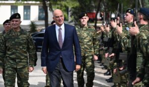 Dendias visits drone production facility in Athens