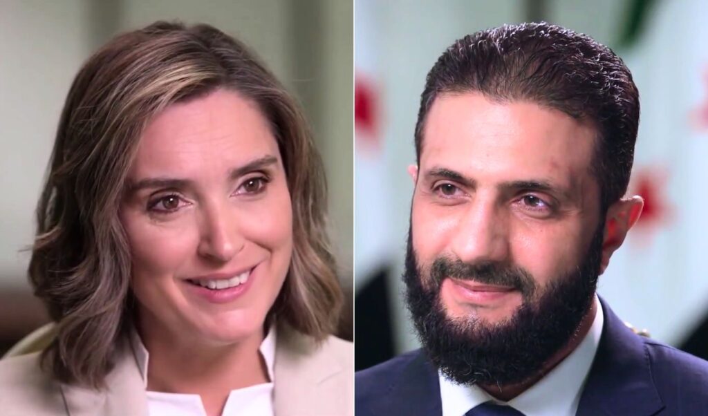 Syria’s president al-Saraa’s viral flirtation with CBS reporter