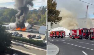 Alert in Serbia: Gunshots and fire near parliament (Video)