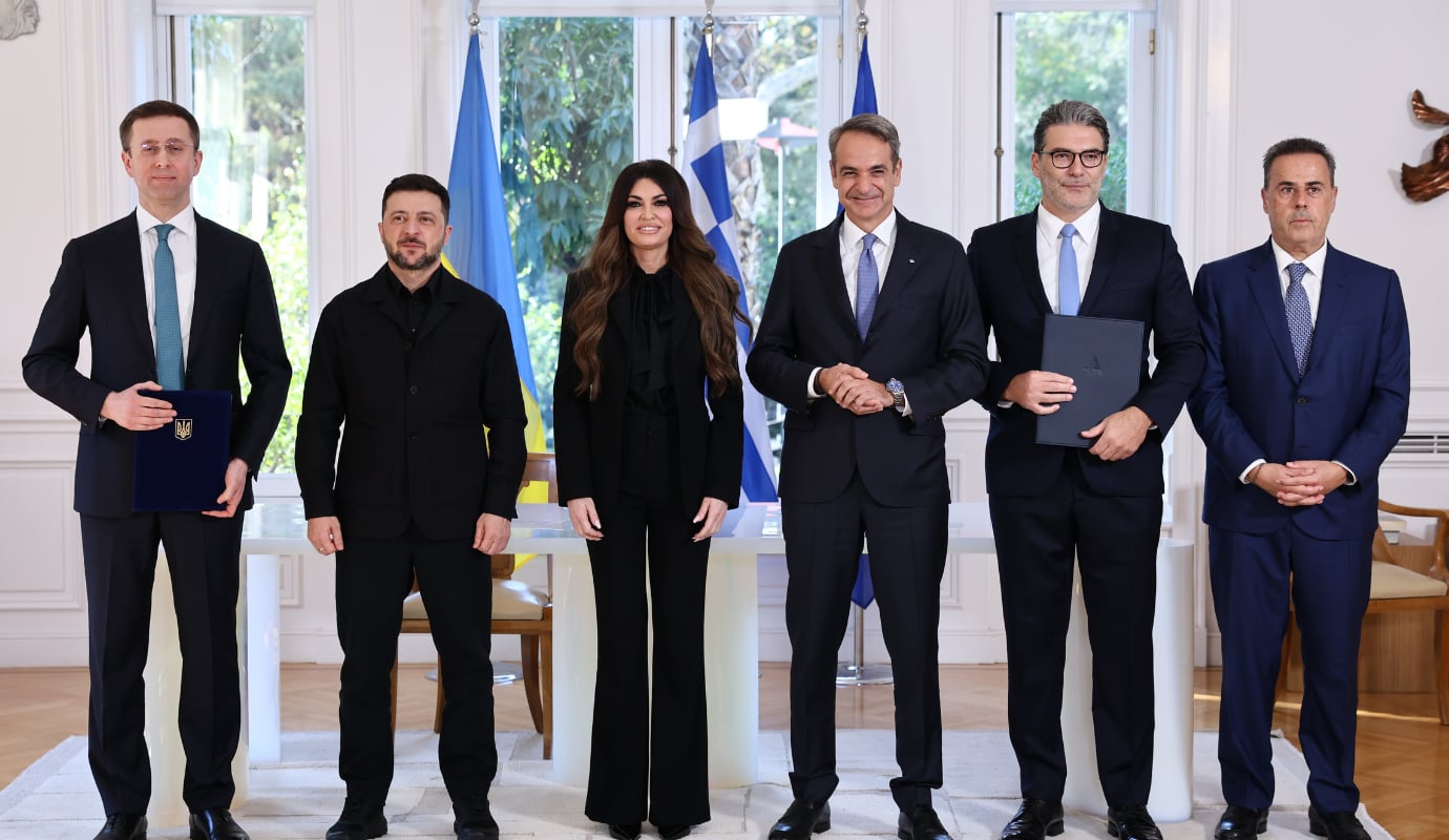 DEPA Trading - Naftogaz energy deal signed in the presence of Mitsotakis, Zelensky, Guilfoyle, Papastavrou