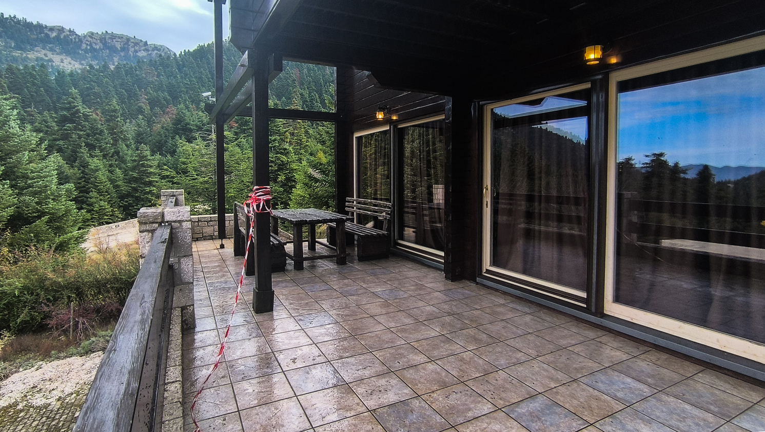 The chalet in Arachova where Giannis Lalas was murdered