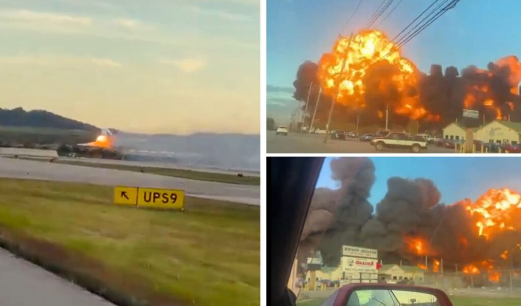 UPS cargo plane crashes in Kentucky killing at least 7 people