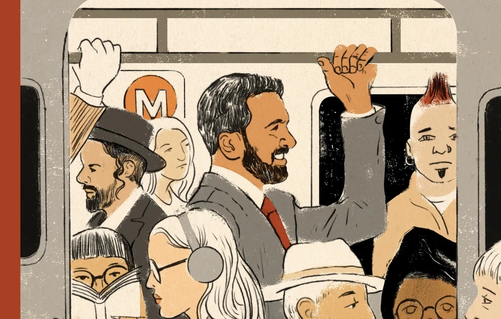 New Yorker cover features Zohran Mamdani on subway with citizens