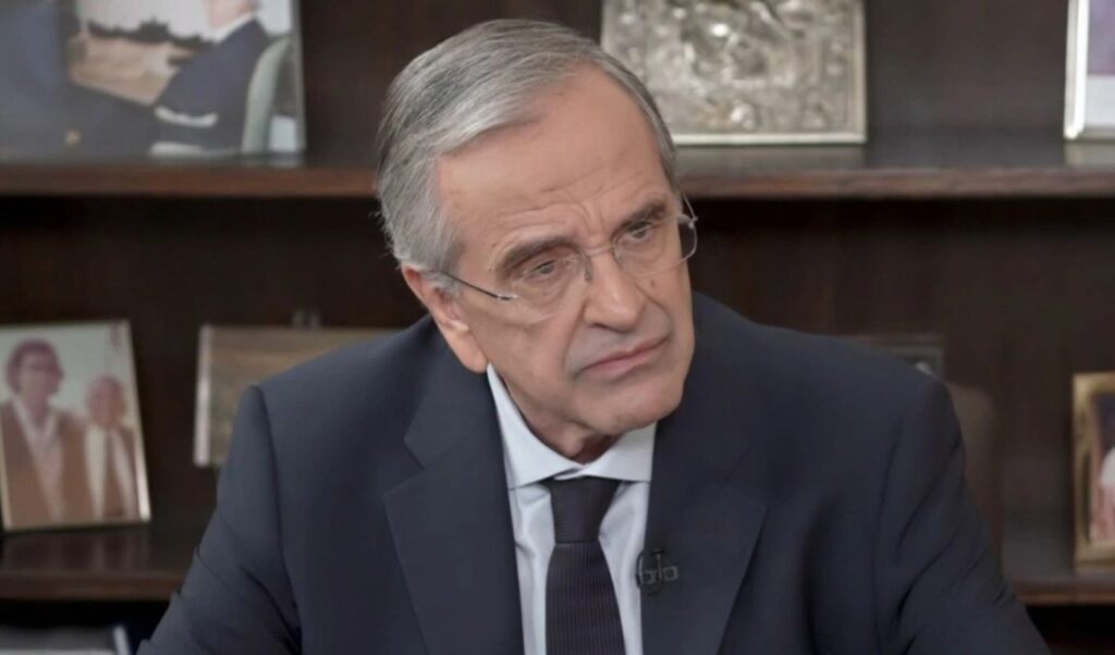 Antonis Samaras answers “if not Mitsotakis, then who?” in message targeting leadership credibility