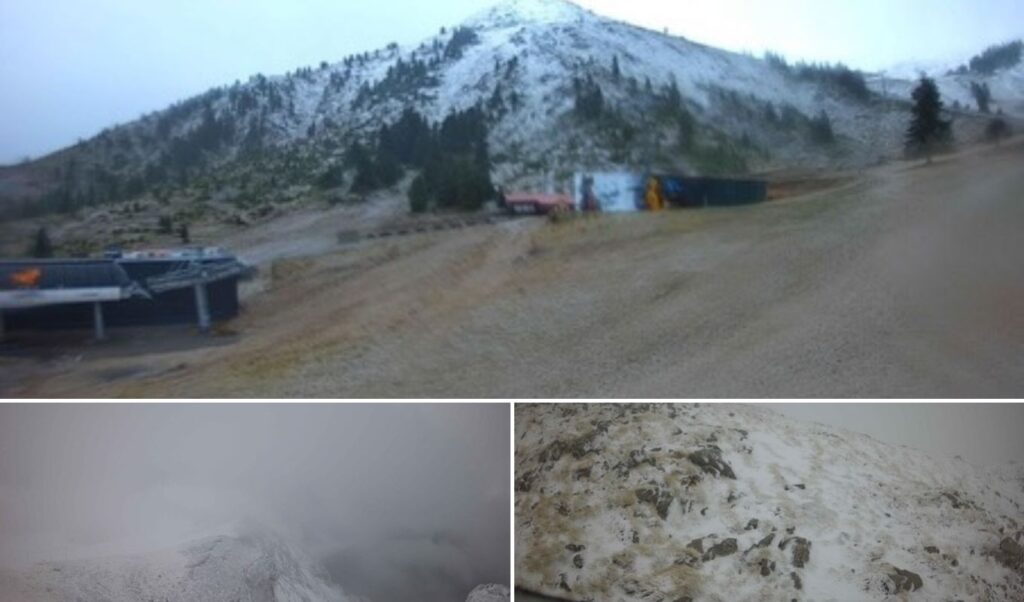 First snow falls: Parnassos, Kalavryta and Kaimaktsalan turn white