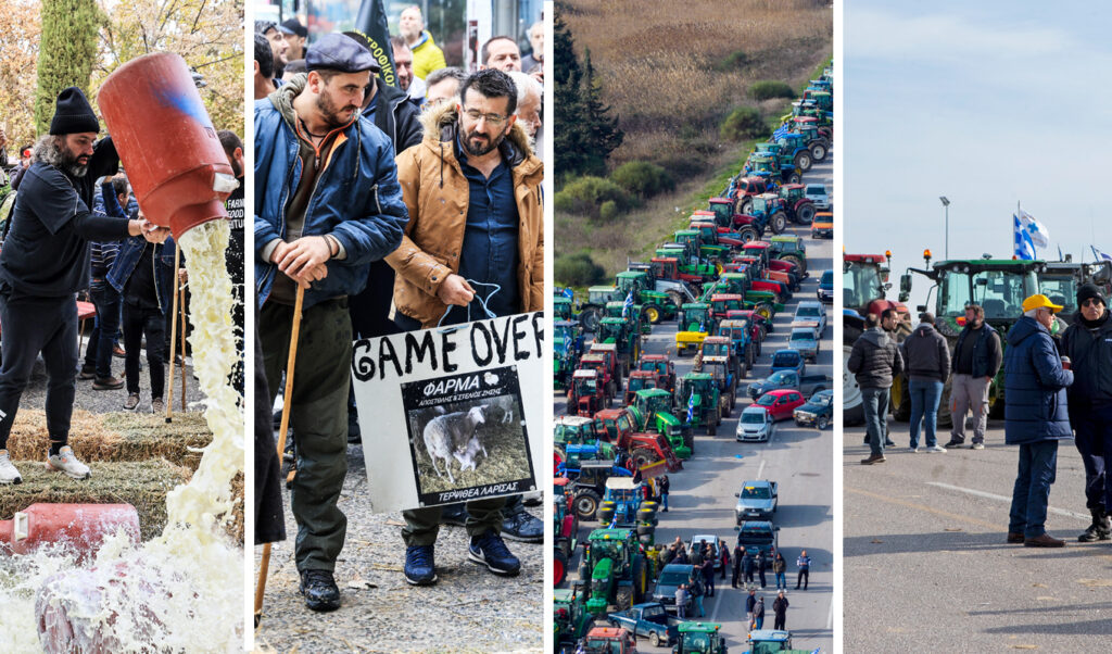 Greek farmers intensify protests with 2,000 tractors blocking highways