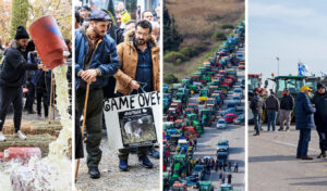 Greek farmers intensify protests with 2,000 tractors blocking highways