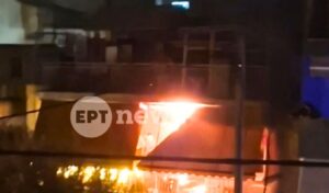 Kallithea fire: Shocking footage shows flames engulfing apartment