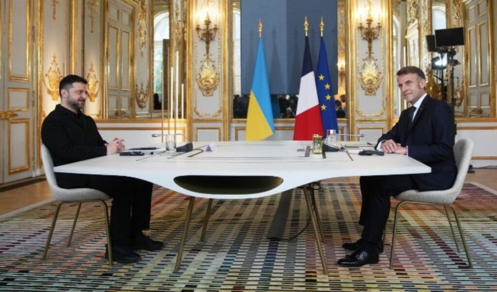 Zelensky meets Macron at Elysee Palace seeking European support