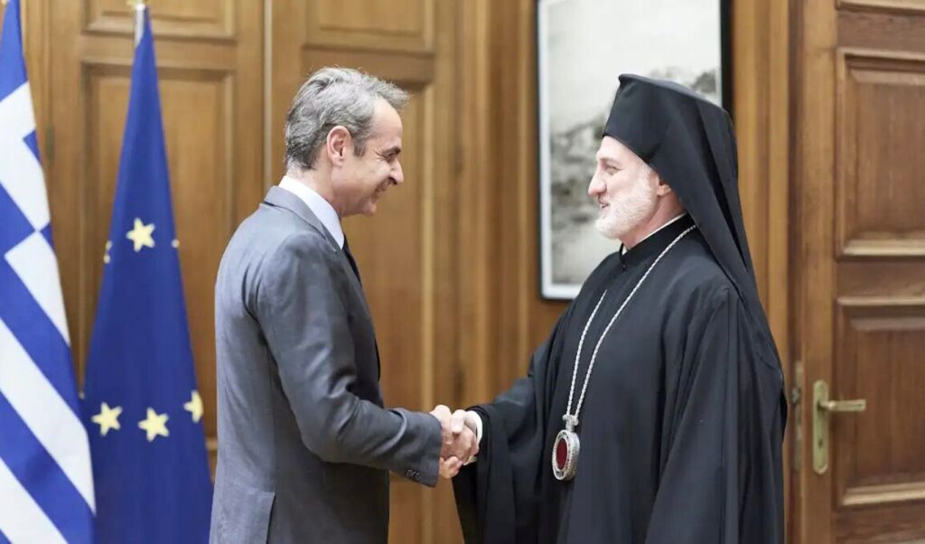 Mitsotakis meets with Archbishop Elpidophoros of America: Bilateral ties reaffirmed