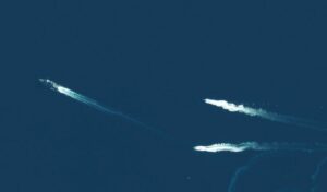 Greek satellites capture frigate “Kimon” arrival from space