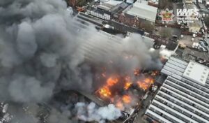 Major factory fire engulfs Wolverhampton: Toxic smoke forces evacuations